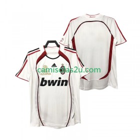 Camisolas de futebol AC Milan 2006 2007 Retro Equipamento Alternativa Manga Curta